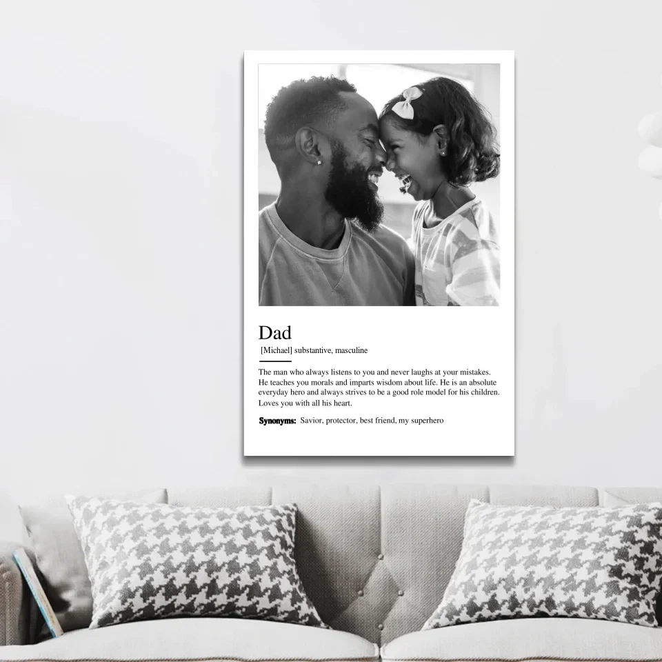 Personalized Canvas "Definition Dad" - Image 3